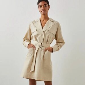 RAILS Noor Trench Coat Dress in tidal foam Size XL